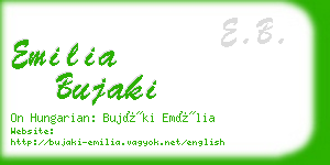 emilia bujaki business card